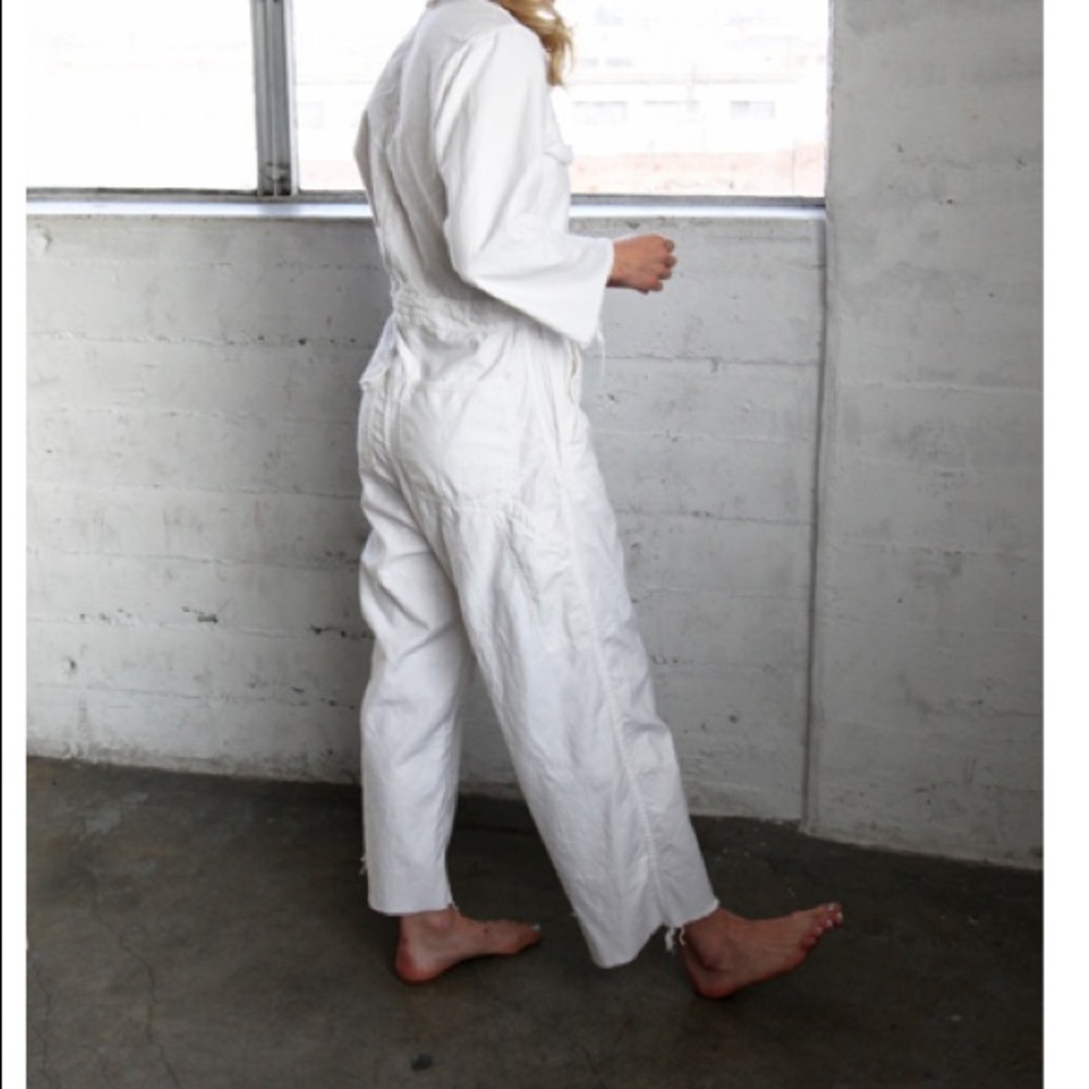 ✌🏽SOLD✌🏽 Vintage White Coveralls Boiler suit - Picture 5 of 8